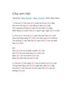 Hợp âm guitar bài hát cho em hỏi 