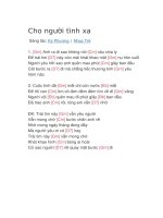 Hợp âm guitar bài hát cho người tình xa 