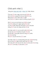 Hợp âm guitar bài hát chờ anh nhé 1 