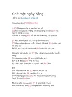 Hợp âm guitar bài hát chờ một ngày nắng 