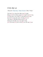 Hợp âm guitar bài hát chờ đợi ai 