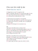 Hợp âm guitar bài hát cho con tim một lý do 