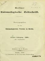 Berliner entomologische Zeitschrift 1859