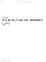 Cách chơi chứng khoán   4 bước đơn giản nhất trong đầu tư   govalue vn