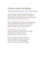 Hợp âm guitar bài hát cho em một con đường 