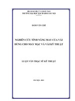 Nghiên cứu tính năng may của vải dùng cho may mặc và vải kỹ thuật_2