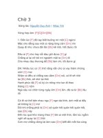 Hợp âm guitar bài hát chờ 3 