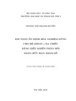 Bài toán ổn định hoá nghiệm dừng cho hệ Leray-α ba chiều bằng điều khiển phản hồi dạng hữu hạn tham số_2