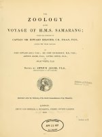 The Zoology of the Voyage of H M S Samarang Years 1843 and 1846, Edward Belcherand and Al 1850