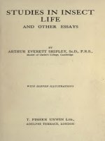 Studie in insect life and other essays, A E Shipley