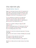 Hợp âm guitar bài hát cho một tình yêu 