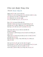 Hợp âm guitar bài hát cho con được thay cha 