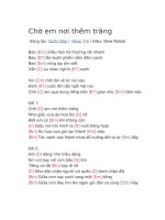 Hợp âm guitar bài hát chờ em nơi thềm trăng 