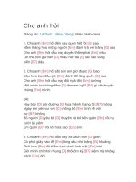 Hợp âm guitar bài hát cho anh hỏi 