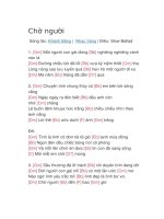 Hợp âm guitar bài hát chờ người 