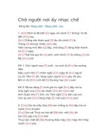 Hợp âm guitar bài hát chờ người nơi ấy nhạc chế 