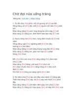 Hợp âm guitar bài hát chờ đợi nửa vầng trăng 