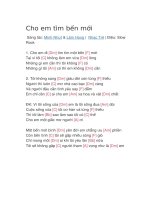 Hợp âm guitar bài hát cho em tìm bến mới 