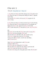 Hợp âm guitar bài hát cho em 1 