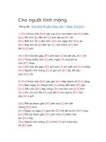 Hợp âm guitar bài hát cho người tình mộng 