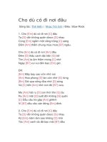 Hợp âm guitar bài hát cho dù có đi nơi đâu 