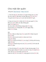 Hợp âm guitar bài hát cho một lần quên 