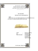 PHÂN TÍCH CHIẾN LƯỢC MARKETING PEPSICO