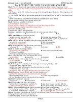 TRẮC NGHIỆM SINH HỌC LỚP 11 BAN CƠ BẢN