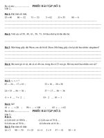 GIÁO ÁN TIỂU HỌC Bai tap cuoi tuan lop 2