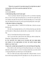 tóm tắt tiểu luận Phân tích các nguyên tắc chọn luật áp dụng để xác định hiệu lực pháp lí của hợp đồng có yếu tố nước ngoài theo pháp luật Việt Nam