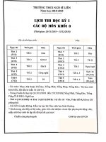 LOP 8 DE CUONG HOC KY 1 THCS NGO SI LIEN HN 2018 