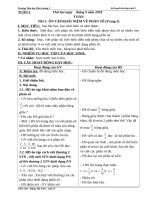 GIÁO ÁN TIỂU HỌC Tuan 1