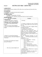 Giáo án Tiếng anh 7 sách mới đủ nhất 2019  2020