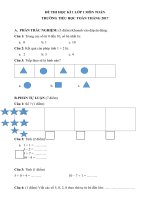 Toán 1   đề ktra HK 1   TH toàn thắng 2017 2018 