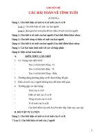 chuyen de cac dang toan tinh tuoi 