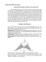 Khơi dậy hứng thú học tập môn hình học