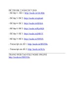 ĐỀ THI CÁCH tạo FILE NGHE ONLINE và CÁCH tải đề THI 