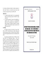 Mô hình tử vong do các bệnh không lây nhiễm giai đoạn 2005   2014 tại tỉnh nghệ an và đánh giá giải pháp can thiệp nâng cao chất lượng báo cáo tử vong (tt) 
