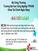 Đánh giá thực trạng hoạt động thanh toán không dùng tiền mặt ở nước ta hiện nay và kết quả thực hiện đề án định hướng đổi mới và phát triển thanh toán 