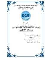 đồ án đo khoảng cách bằng cảm biến  SRF05