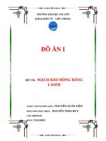 đồ án MẠCH báo ĐỘNG BẰNG LASER