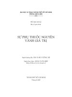 Đại Số Giao Hoán Sự phụ thuộc nguyên vành giá trị