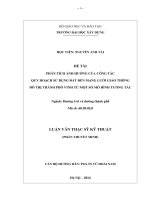 PHÂN TÍCH ẢNH HƯỞNG CỦA CÔNG TÁC QUY HOẠCH SỬ DỤNG ĐẤT ĐẾN MẠNG LƯỚI GIAO THÔNG ĐÔ THỊ THÀNH PHỐ VINH TỪ MỘT SỐ MÔ HÌNH TƯƠNG TÁC