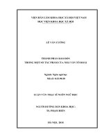 Thành phần rào đón trong một số tác phẩm của nhà văn Tô Hoài (Luận văn thạc sĩ)