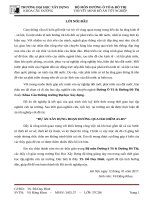 ĐATN: DỰ ÁN XÂY DỰNG ĐOẠN ĐƯỜNG QUA HAI ĐIỂM A5  B5