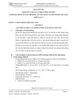 KINH TẾ VÀ QUẢN LÝ KHAI THÁC ĐƯỜNG  ĐÁNH GIÁ KINH TẾ TÀI CHÍNH DỰ ÁN XÂY DỰNG TUYẾN ĐƯỜNG QUA HAI ĐIỂM A6A7