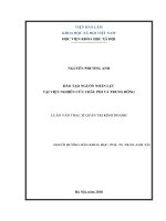 Đào tạo nguồn nhân lực tại viện nghiên cứu châu phi và trung đông 