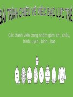 Bạo hành trẻ em  Ngữ Văn 9 Chương trình địa phương của em