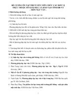 Bộ đề cương ôn thi viên chức giáo dục tỉnh năm 2017 ( GV môn văn hóa công nghệ tiếng trung  địa lý)