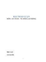 Biện pháp đảm bảo an toàn vệ sinh lao động tại nhà hàng Akari Moon